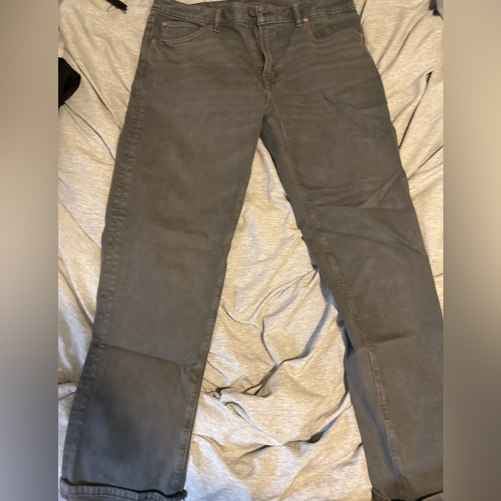 American Eagle Outfitters Men's Charcoal Jeans